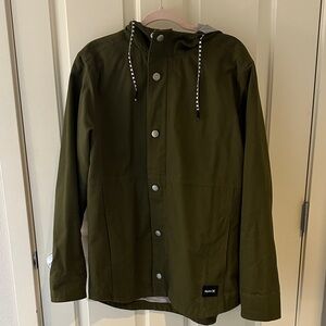 Hurley Dark Green Coat for Men